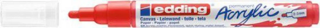 edding Acrylic Marker Medium Verkeersrood