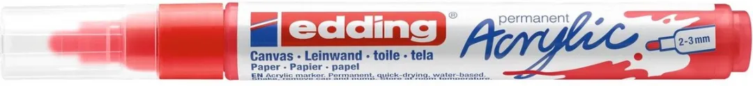 edding Acrylic Marker Medium Verkeersrood