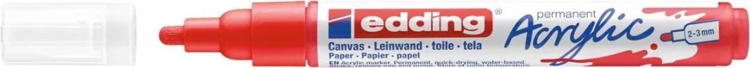 edding Acrylic Marker Medium Verkeersrood