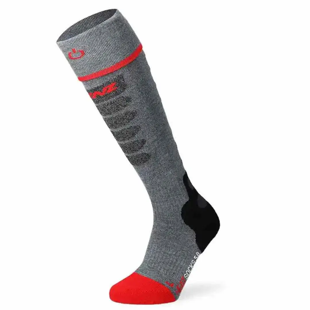 Lenz Heat 5.1 Toe Cap Slim Fit Lange Sokken Grijs EU 42-44