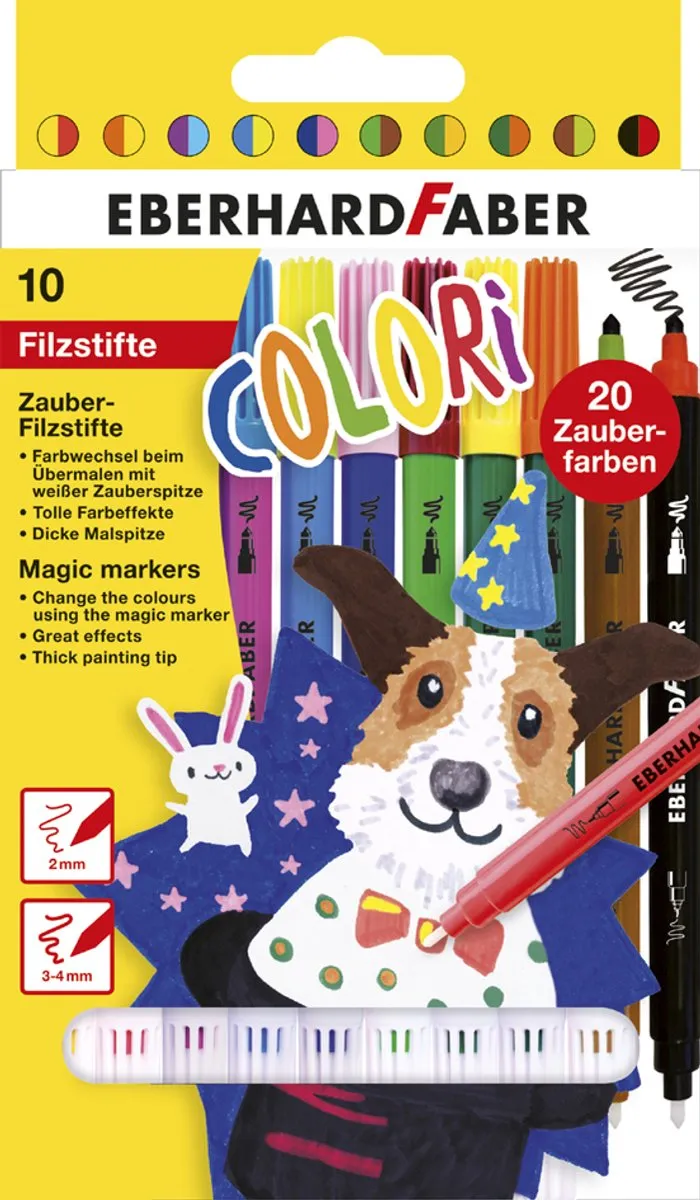 Eberhard Faber Colori Magic Marker Viltstiften - 10 Stuks EF-551010