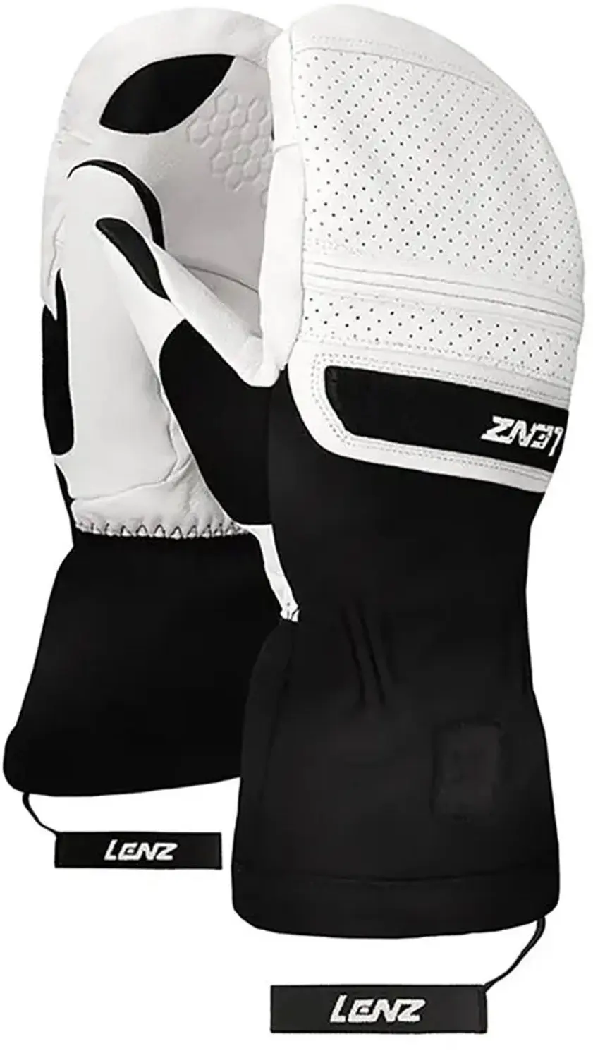 Lenz Think About Handschoenen Wit,Zwart XS Vrouw