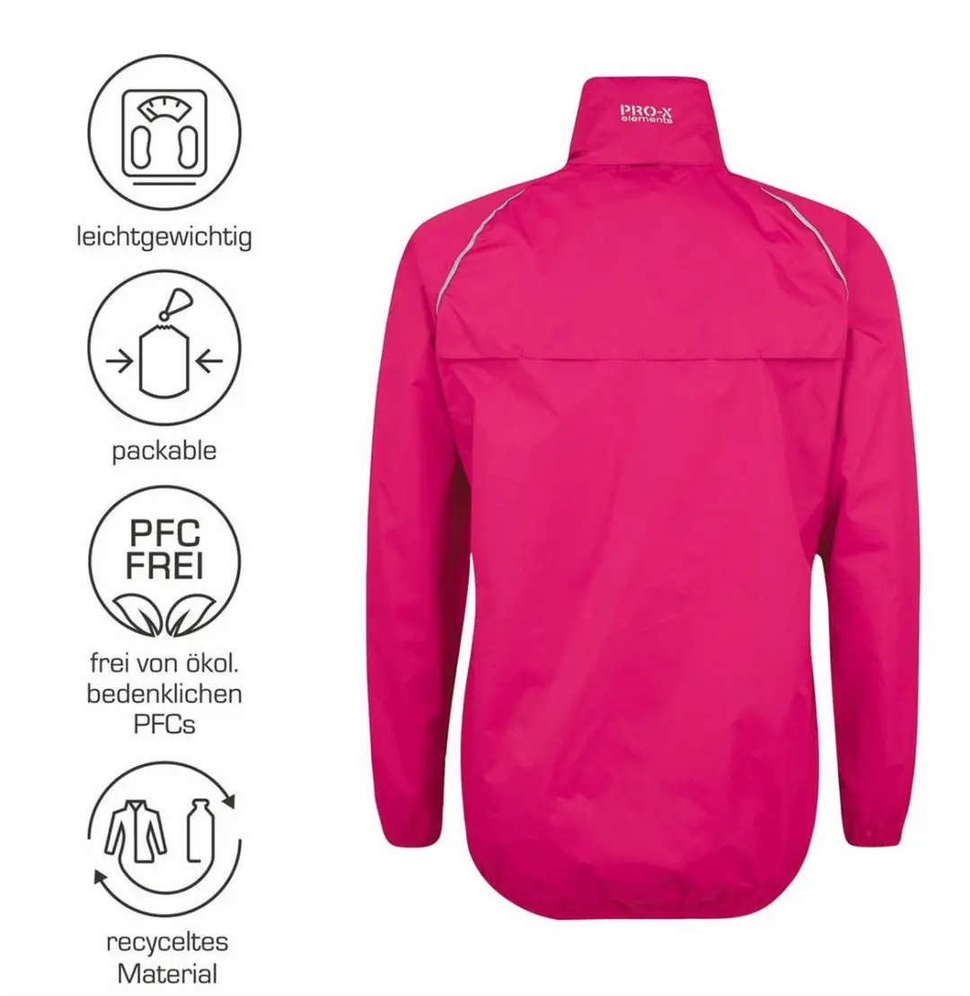 Pro-X Elements LADY PACKable Regenjas - Kersenroze - afbeelding 3 van 6
