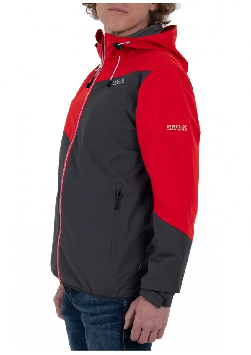 Pro-X Elements Liam Functionele Jas - Grijs/Rood - L - afbeelding 4 van 5