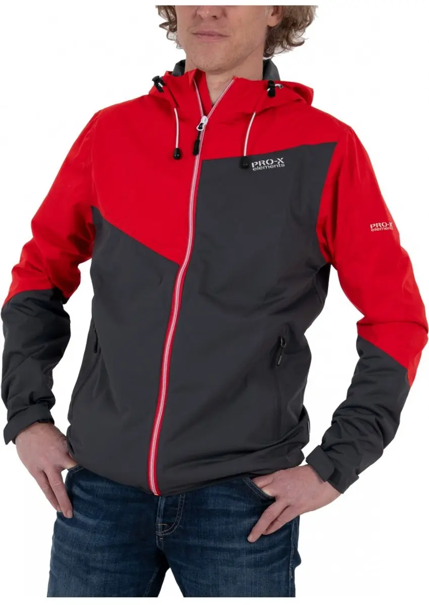 Pro-X Elements Liam Functionele Jas - Grijs/Rood - L - afbeelding 2 van 5