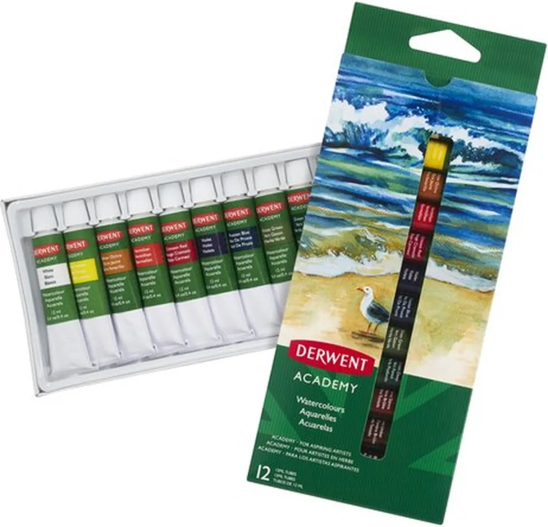 Derwent Academy Aquarelverf Set 12x12ml