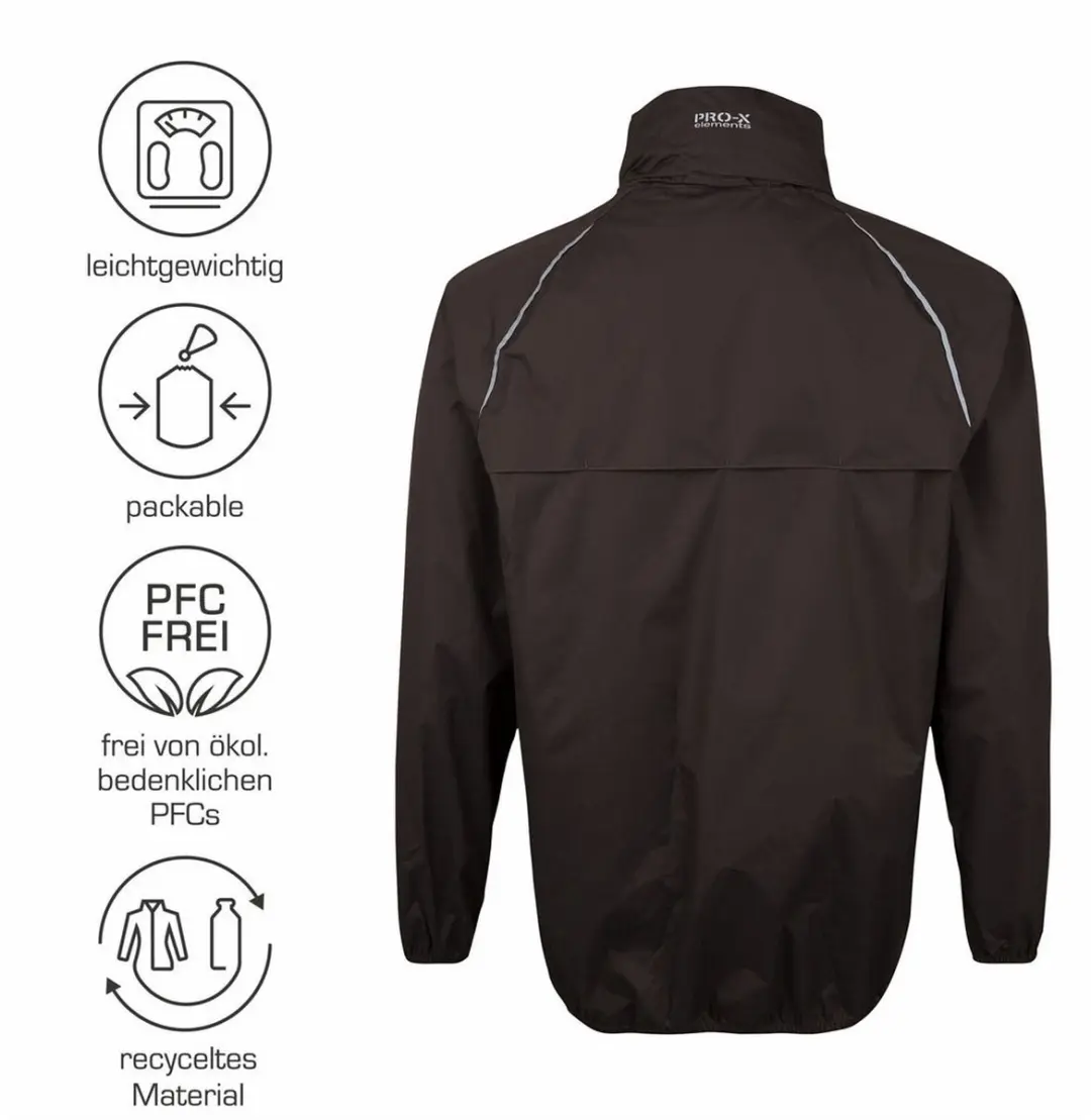 Pro X Elements Packable Heren Regenjas - 10.000mm - L - afbeelding 4 van 6