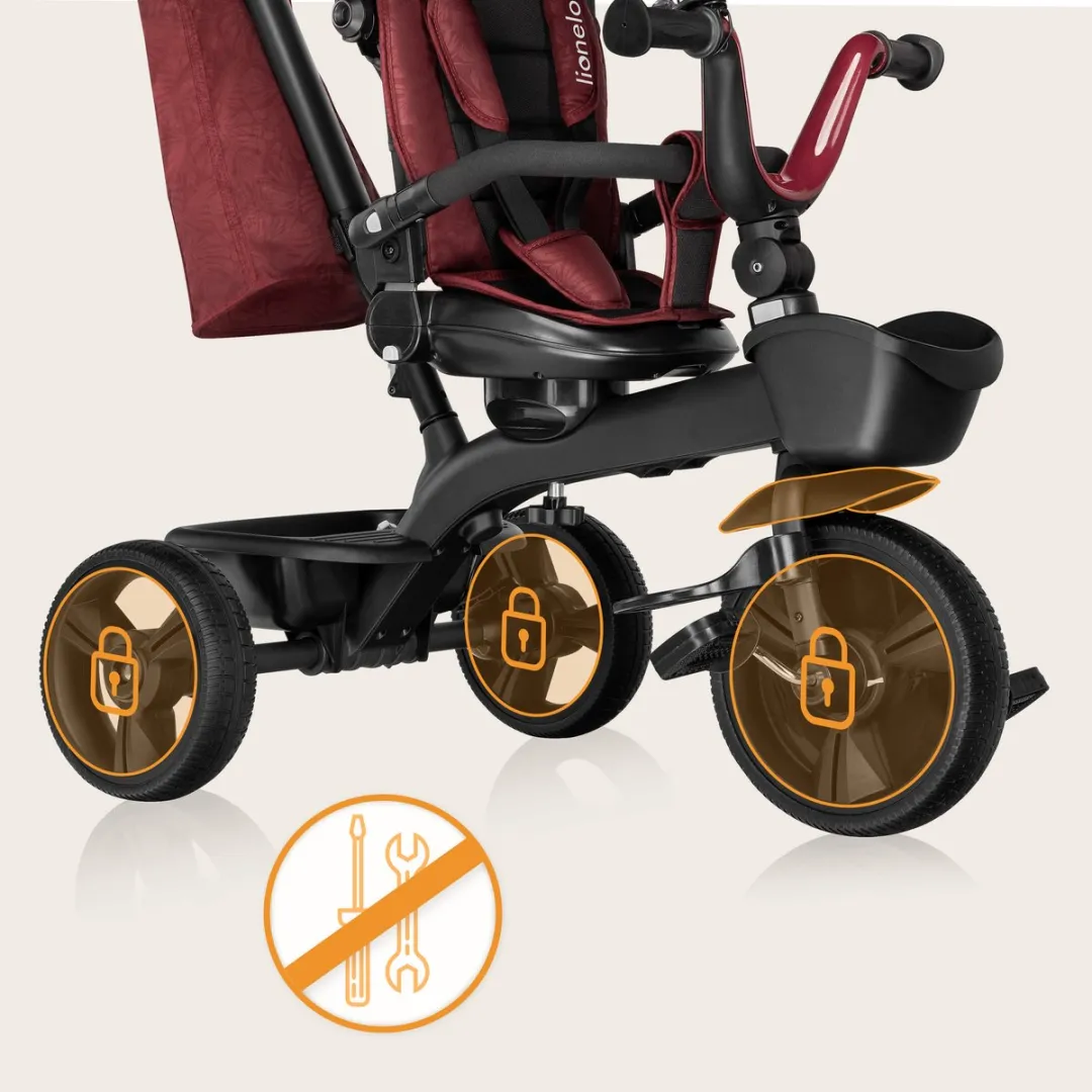Lionelo Kori Driewieler 2-in-1 - Rood
