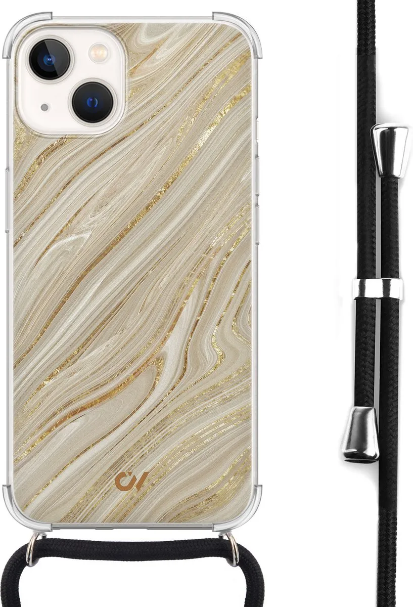 Casevibes Telefoonhoesje iPhone 13 Golden Marble