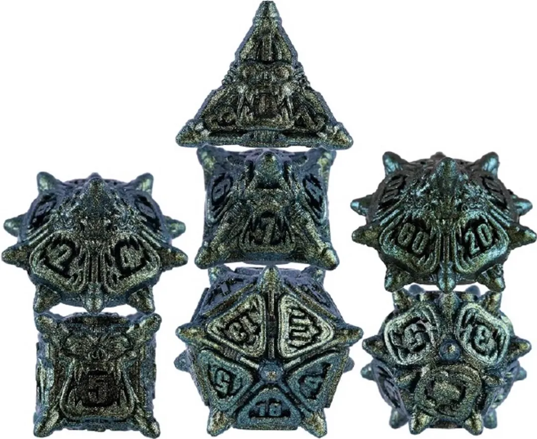 Lapi Toys DnD Polydice Metalen Dobbelstenen