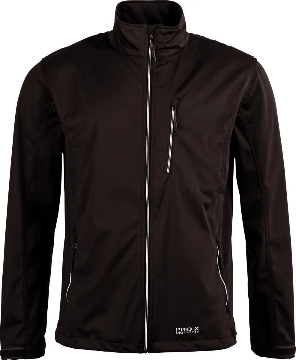 Pro-x Elements Outdoorjas Dario Heren Polyester Zwart Mt Xl