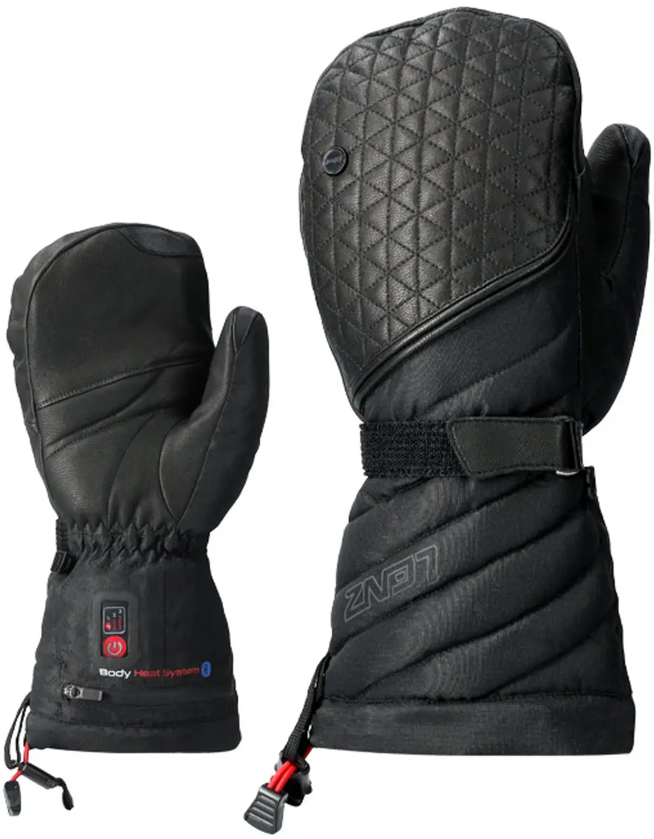 Lenz Heat Glove 6.0 Finger Cap Mitten skiwanten zwart dames