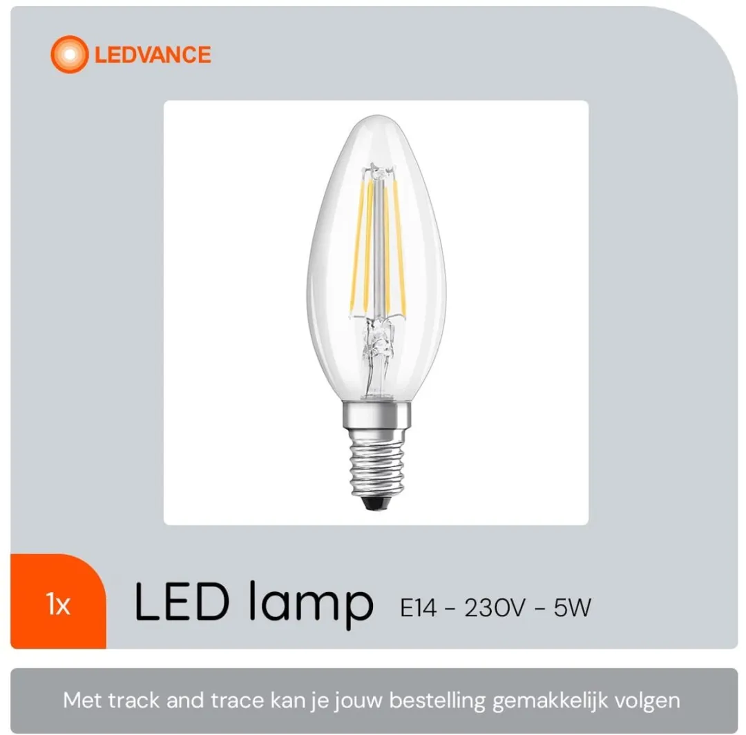 Osram LED Retrofit Classic B DIM E14 5W - Koel wit