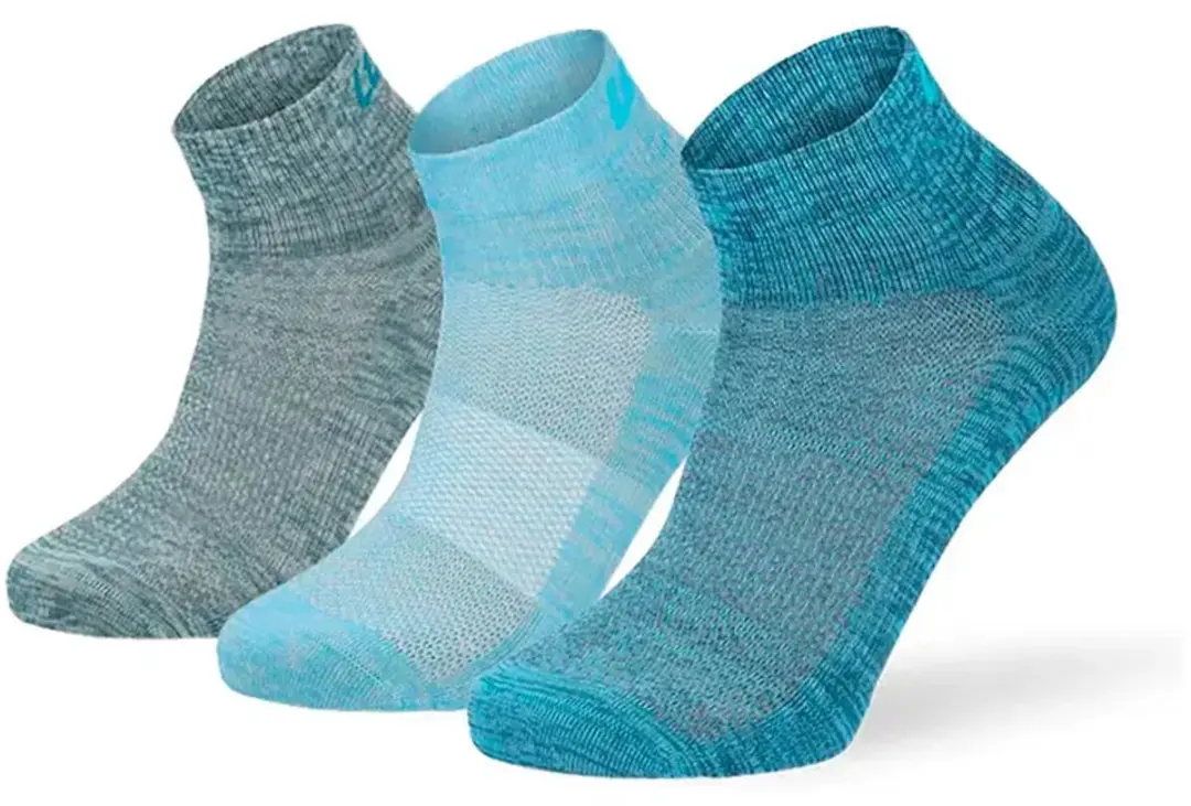Lenz Performance Quarter Tech Korte Sokken 3 Paren Blauw EU 35-38