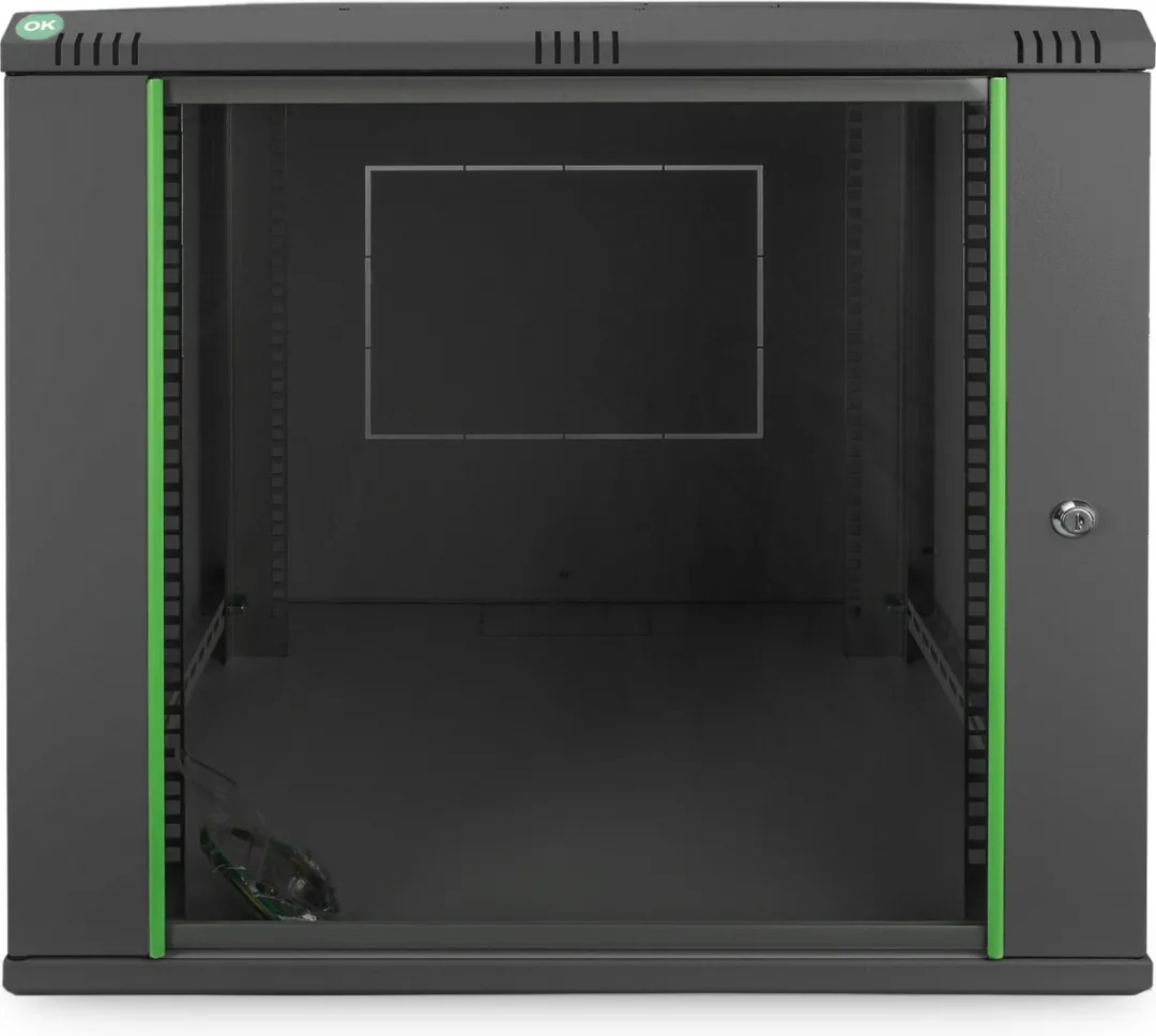 Digitus DN-19 12U-6/6-EC-SW Wandkast 12 HE - 600x638x600mm Zwart - afbeelding 6 van 6