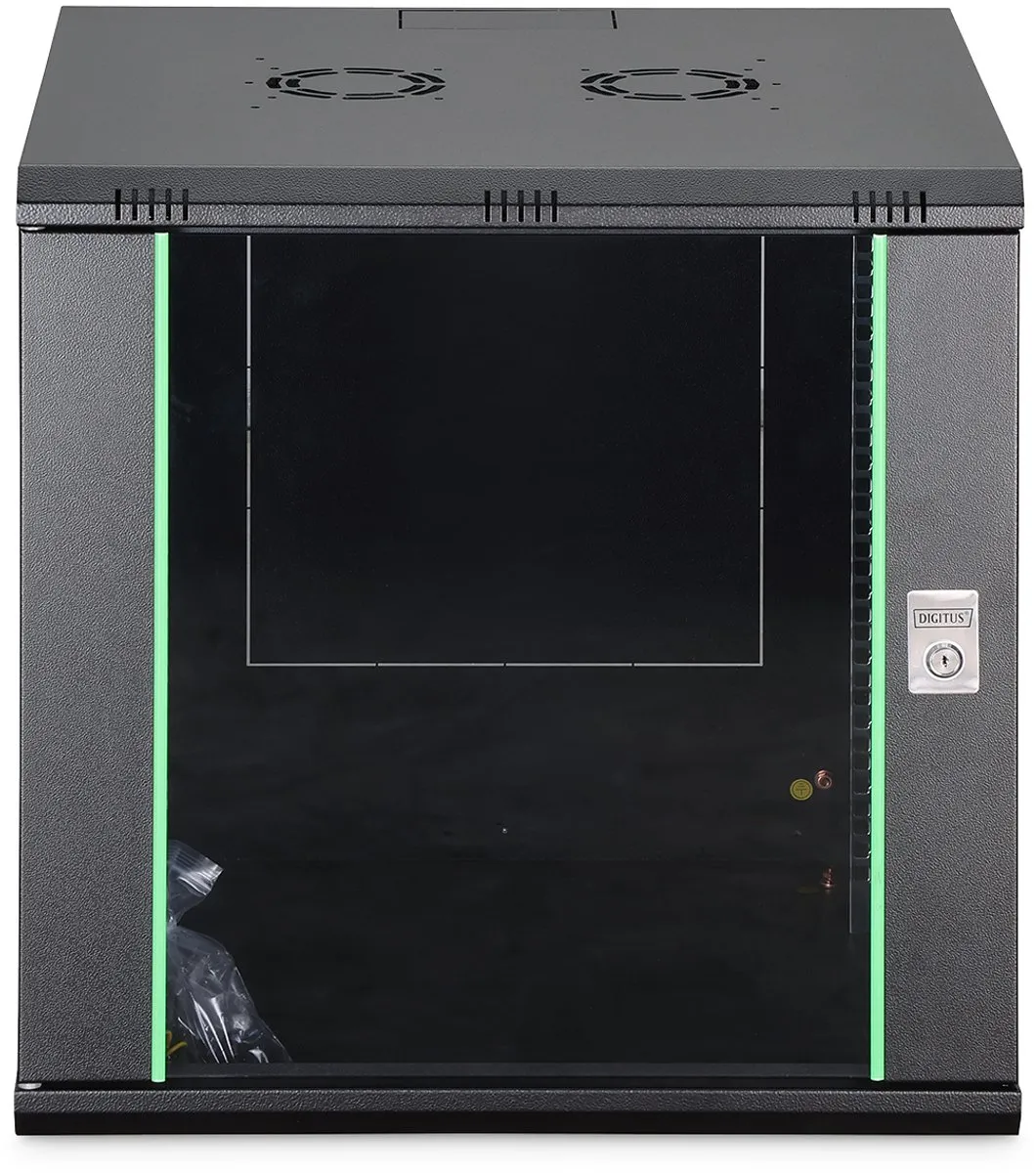 Digitus DN-19 12U-6/6-EC-SW Wandkast 12 HE - 600x638x600mm Zwart