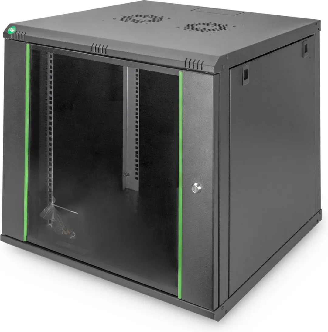 Digitus DN-19 12U-6/6-EC-SW Wandkast 12 HE - 600x638x600mm Zwart