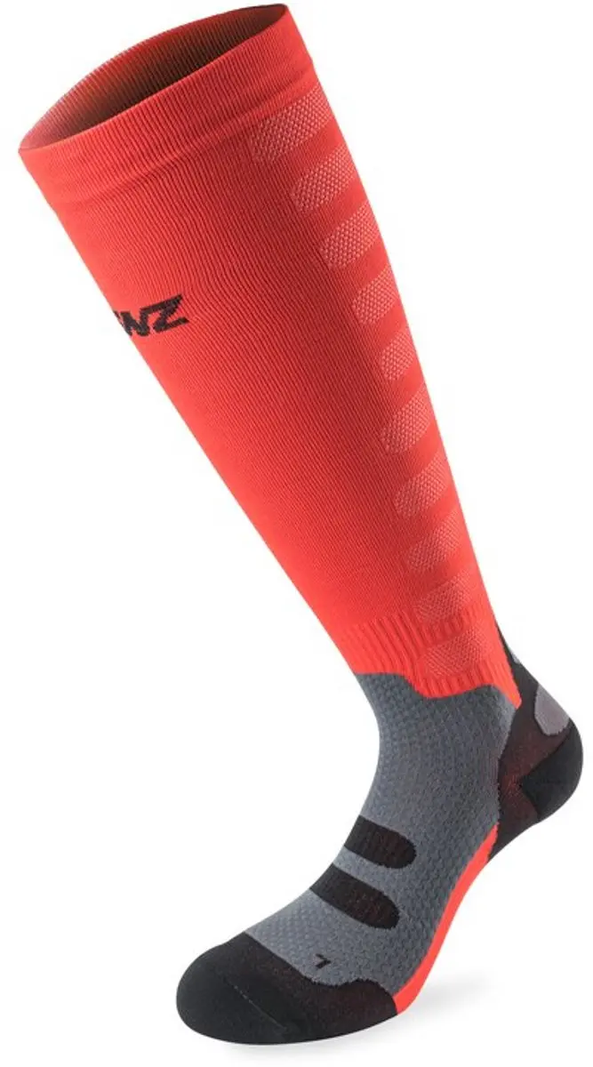 Lenz Compression 1.0 Lange Sokken Rood EU 44-51