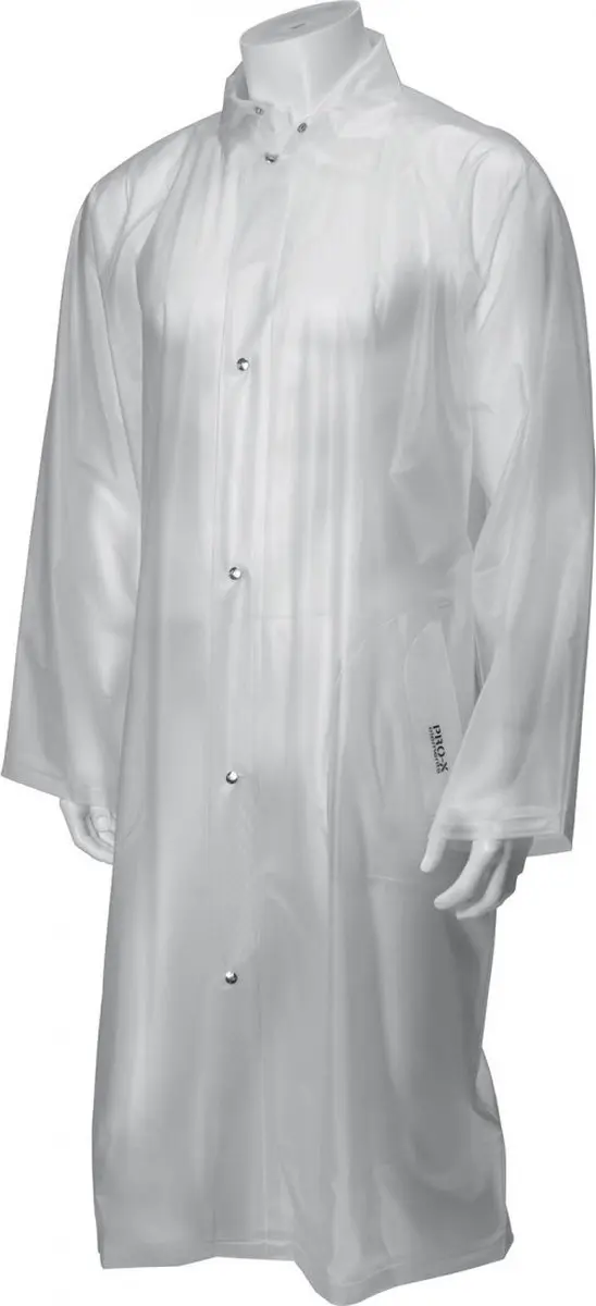 Transparante heren regenjas Fred van Pro-X Elements XL