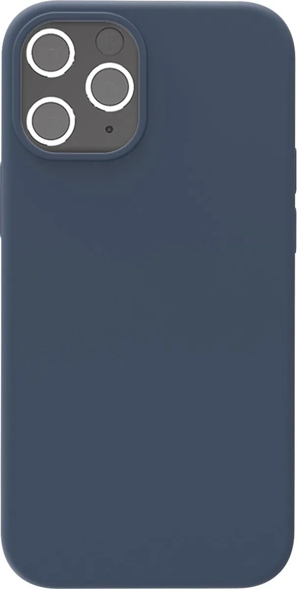 Azuri iPhone 12/Pro Siliconen Hoesje Blauw AZCOVSILIPH12P-BLU