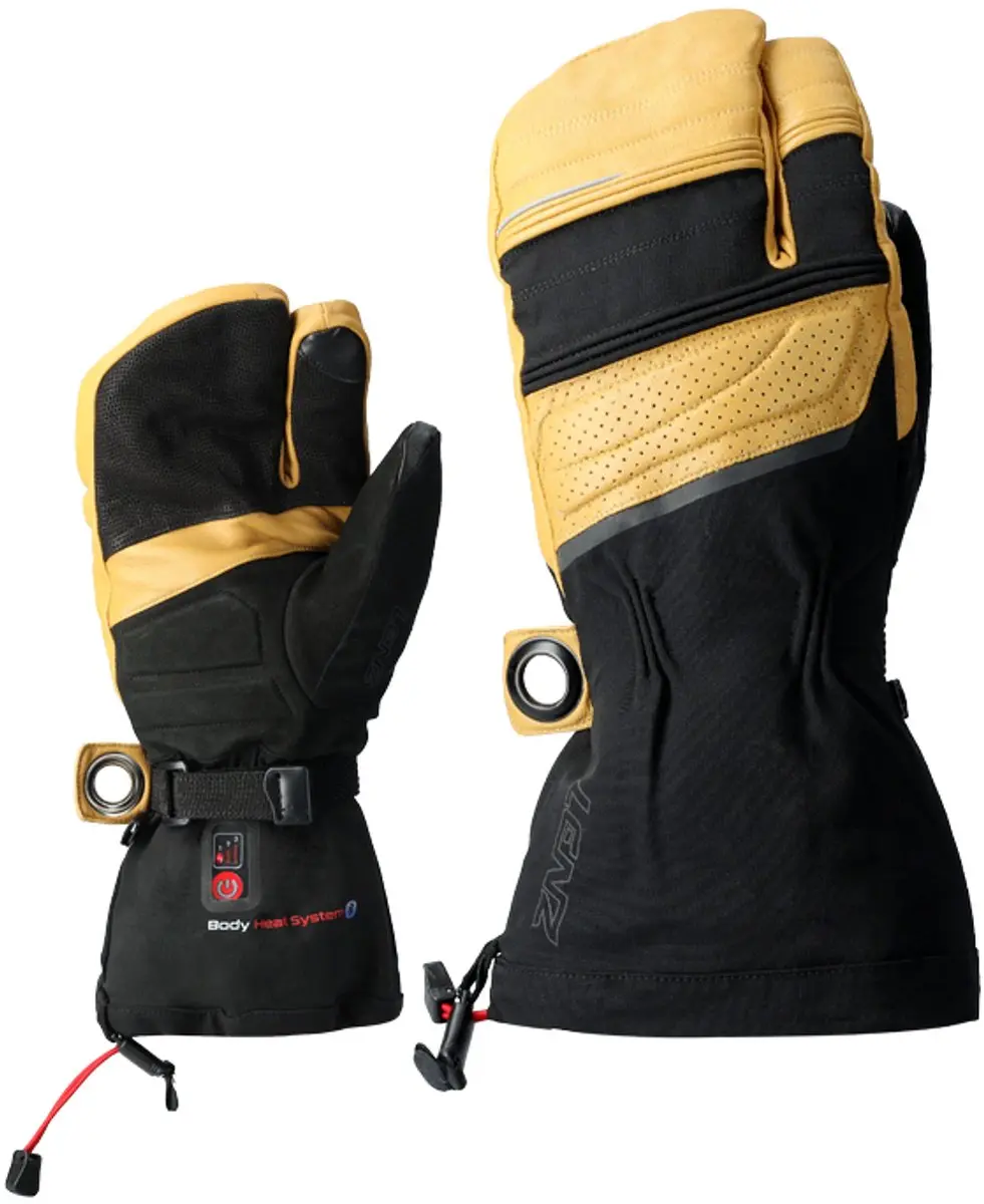 Lenz Heat 8.0 Finger Cap Handschoenen Geel,Zwart L