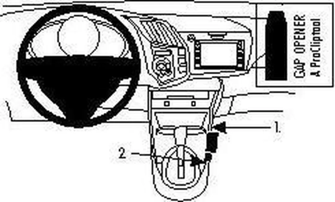 Brodit ProClip Honda CR-Z 2011-2017 Houder - Zwart