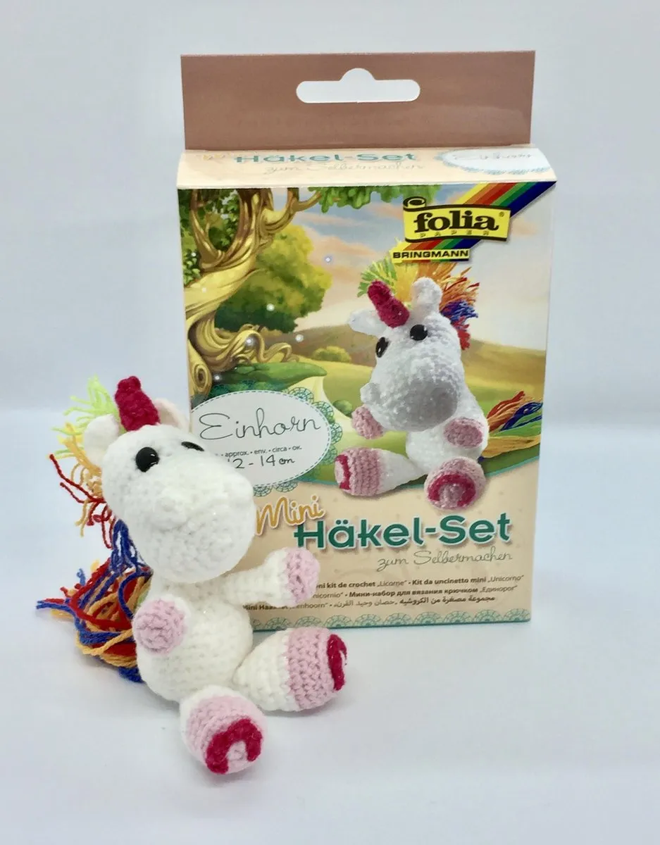 Folia Haakset Unicorn Haken - 9 Stuks - 6 Kleuren