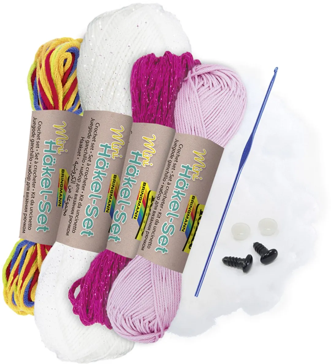Folia Haakset Unicorn Haken - 9 Stuks - 6 Kleuren
