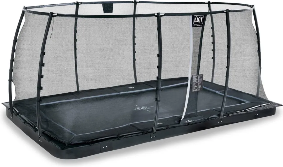EXIT Dynamic Groundlevel Trampoline 427cm - Zwart