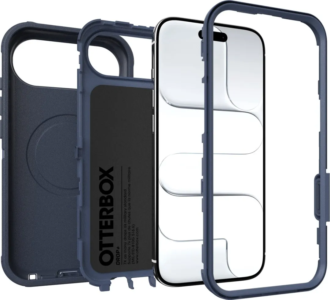 OtterBox Defender Pro 77-98372 iPhone Air Hoesje - Blauw - afbeelding 6 van 6
