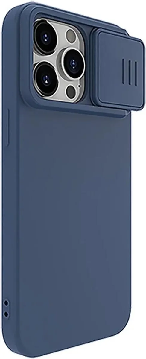 Nillkin CamShield Hoesje iPhone 15 Pro - Blauw