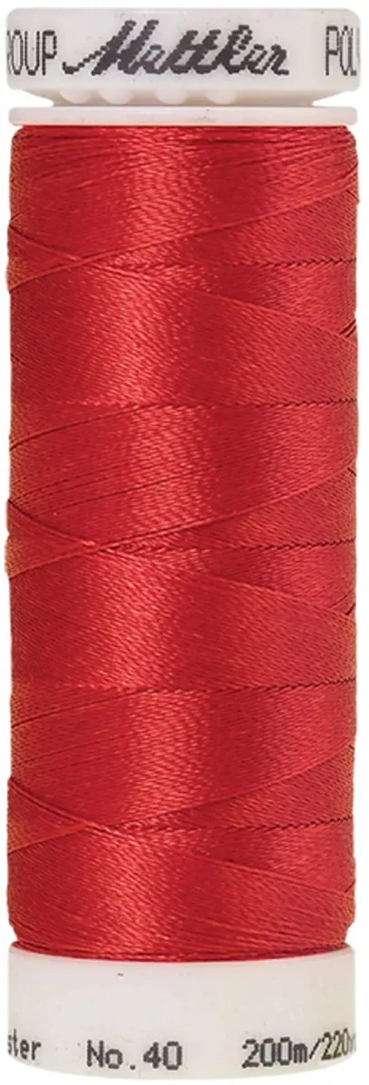 Amann Mettler Polysheen Borduurgaren 200m - Rood