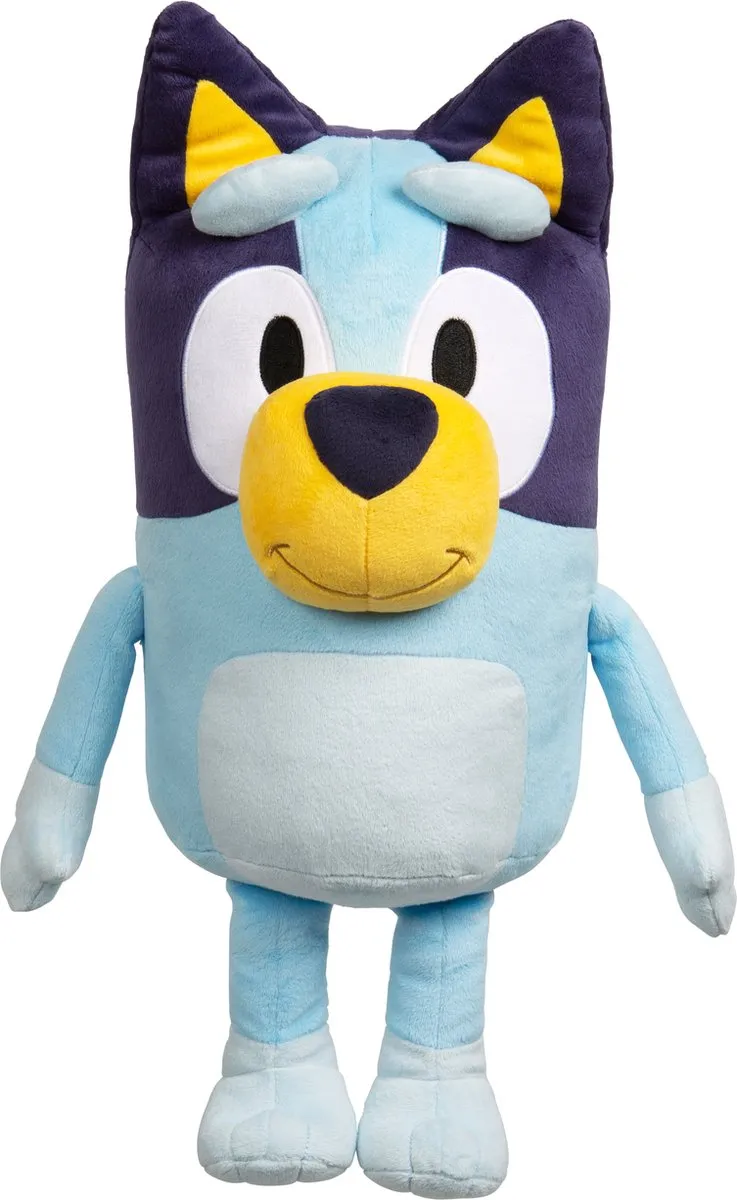 Moose Toys Bluey Jumbo Pluchen Knuffel - 45 cm - Blauw