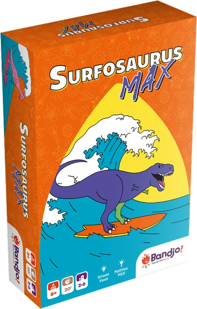 Geronimo Games Surfosaurus Max Kaartspel - 2 tot 6 Spelers