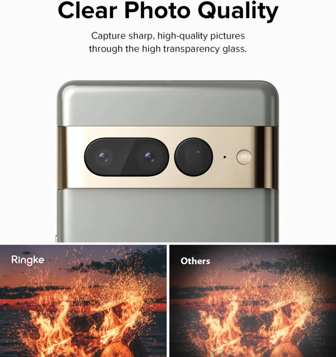Ringke Google Pixel 7 Pro Camera Beschermglas - 3 Stuks