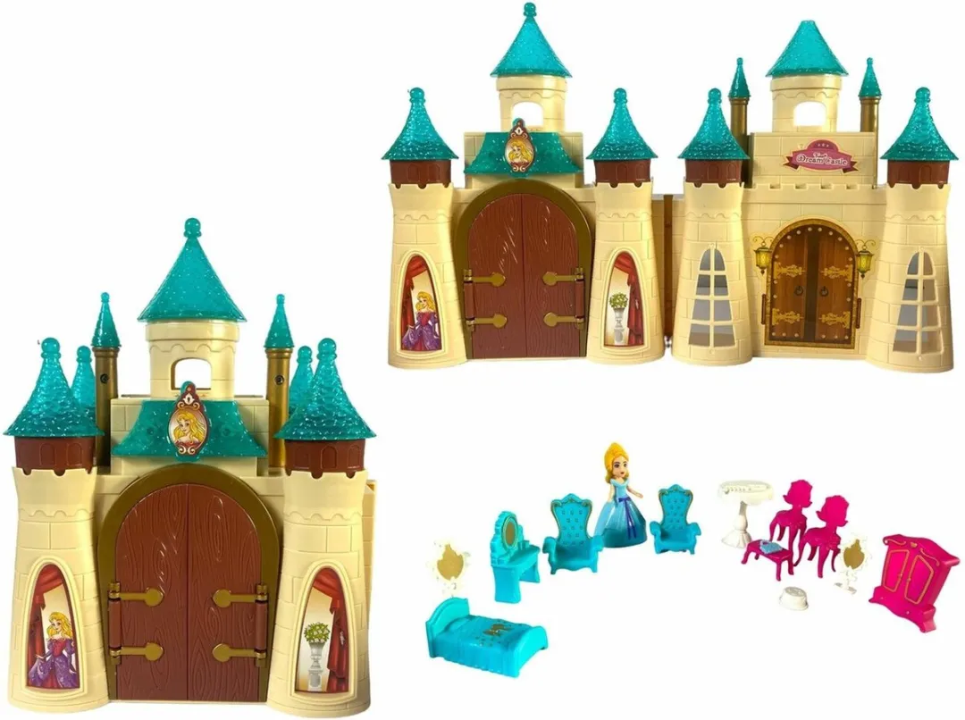 Ledy Toys Dream Castle Prinsessenkasteel - Poppenhuis met 15 accessoires - 3+ jaar