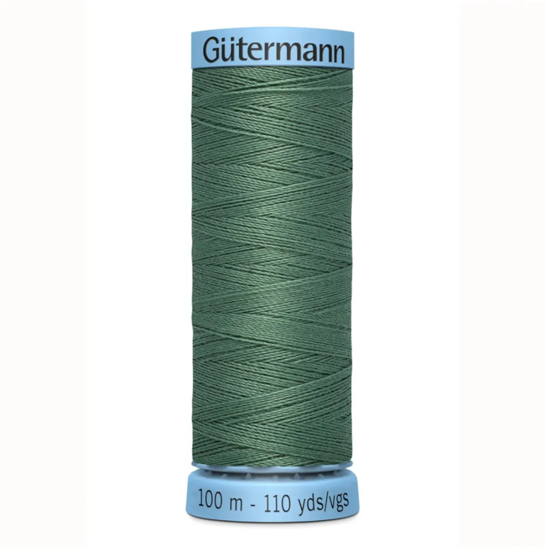 Gutermann Zijde Garen 100m - Kleur 553 - Zwart/Grijs/Wit