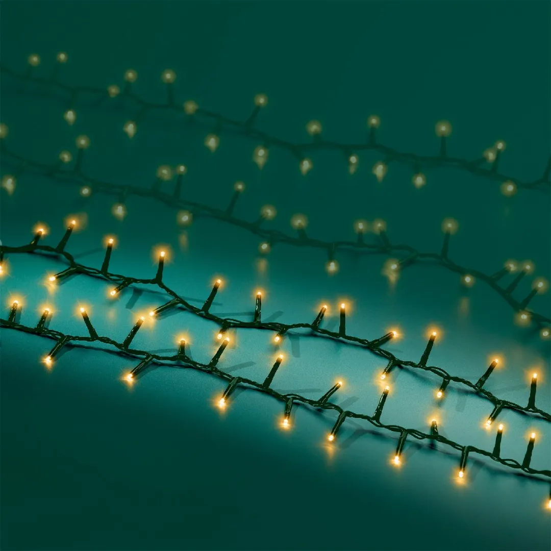 Lumineo LED Kerstverlichting 22,5m - 1000 Lampjes Goud - Dimbaar