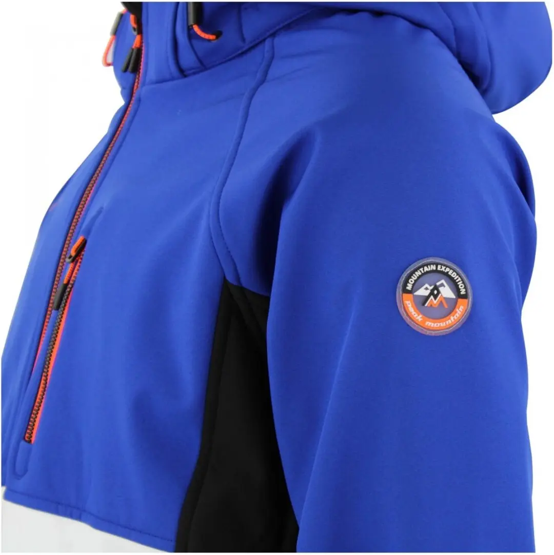 Peak Mountain Cametis/FF Softshell Jas - Blauw - afbeelding 4 van 6