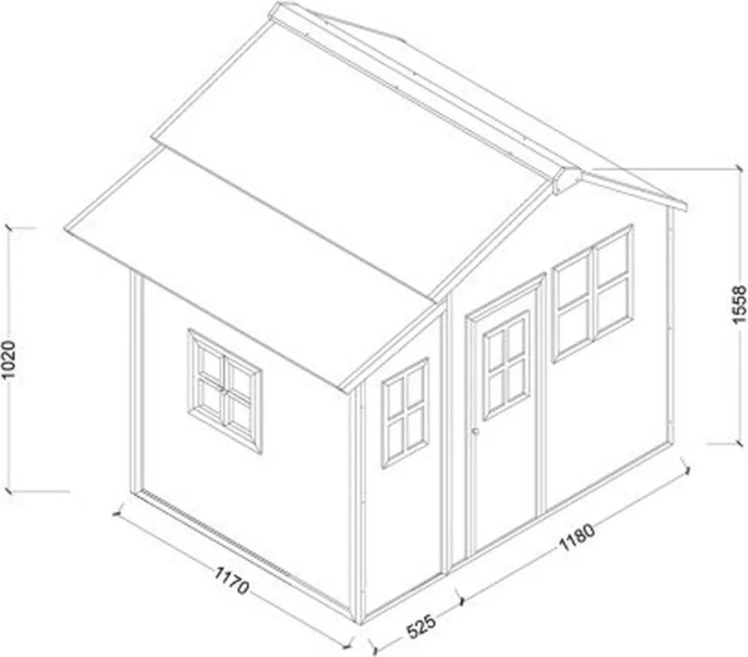 EXIT Toys Loft 150 Houten Speelhuis - Rood