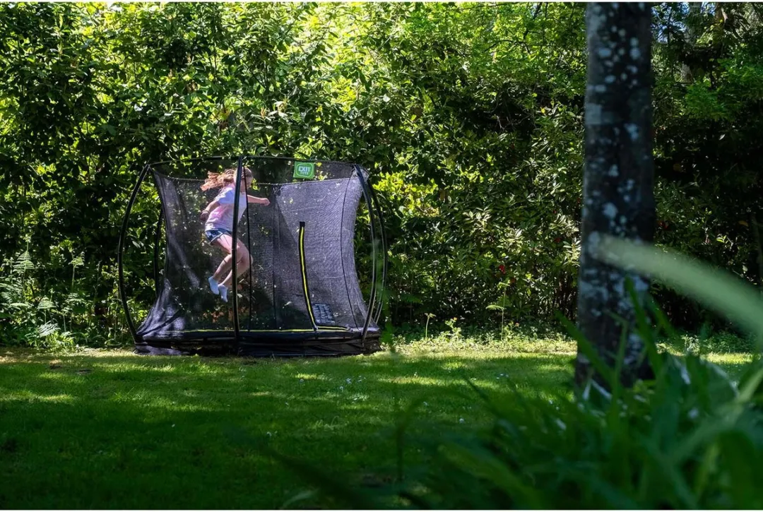 EXIT Silhouette Inground Trampoline 244cm - Roze Veiligheidsnet - afbeelding 6 van 6