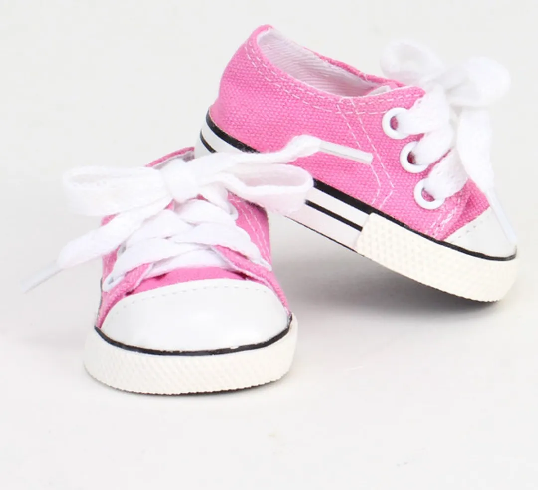 Sophia's by Teamson Kids Poppenkleding Canvas-Sneakers - Lichtroze S3-LP-UPC