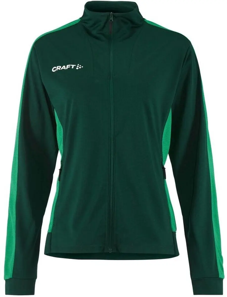 Craft Evolve 2.0 Contrast Full Zip Fleecejas Dames - Black/Sweden Yellow - afbeelding 5 van 6