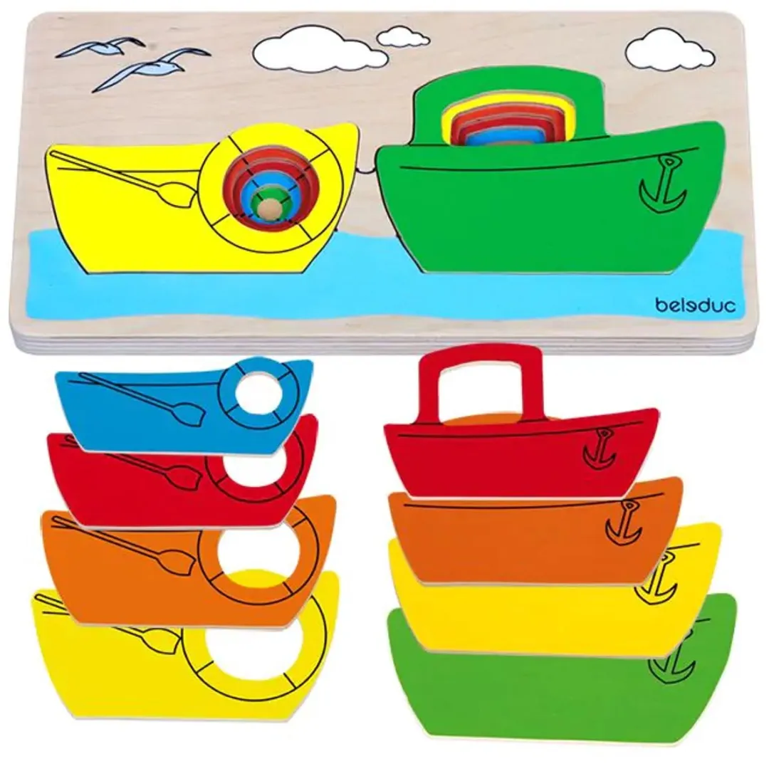 Beleduc Houten Lagen Puzzel Schip 403502