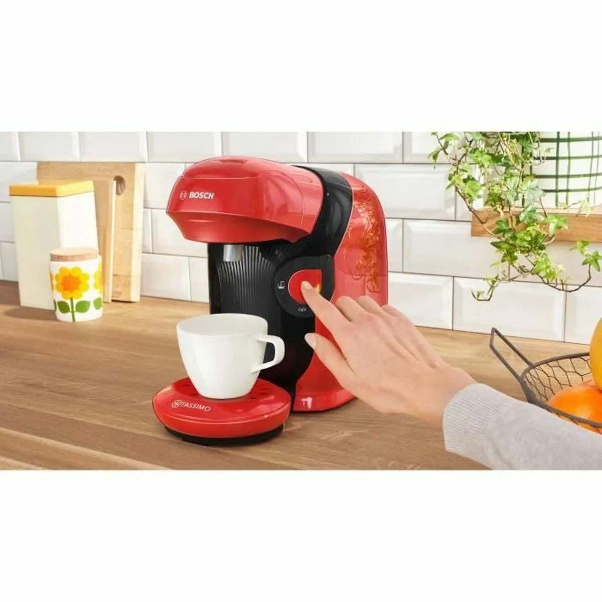 Bosch TAS113E Capsule Koffiemachine - 1400W - 700ml - Rood - afbeelding 6 van 6