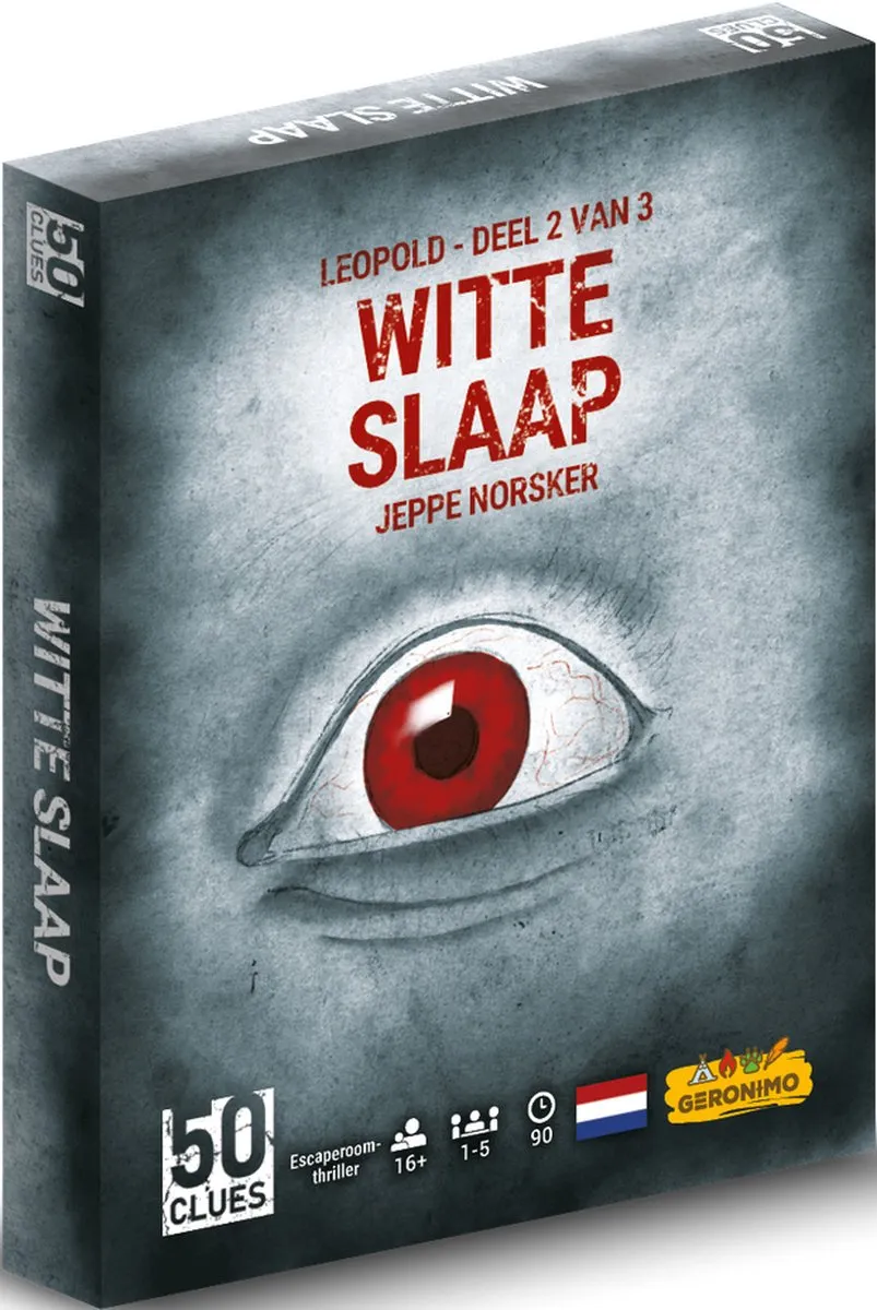 Geronimo Games 50 Clues Witte Slaap Escape Room Spel - 5 Spelers