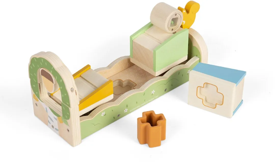 BIGJIGS Squirrel Ramp Sorter 36032 - Multicolor