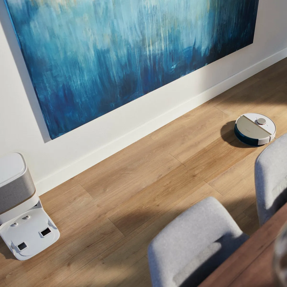 Philips HomeRun Aqua 7100 Robotstofzuiger - Wit/Goud