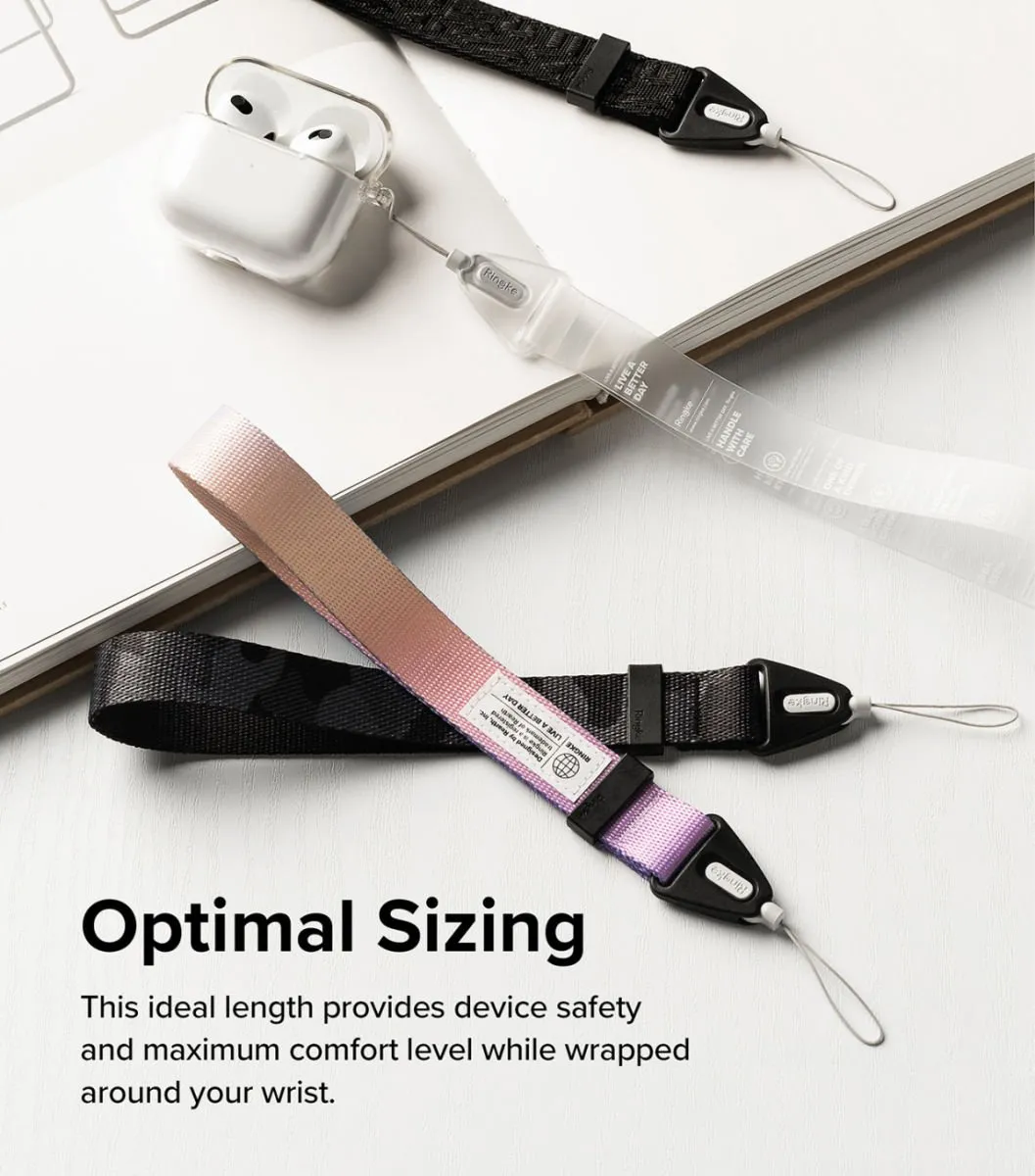 Ringke Design Hand Strap Polsbandje - Zwart