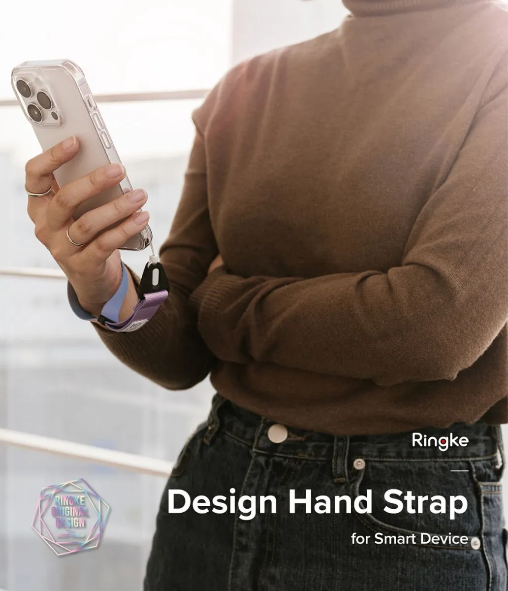 Ringke Design Hand Strap Polsbandje - Zwart